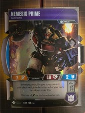 Transformers TCG NEMESIS PRIME - DARK CLONE Super Rare SRT T04 Wave 1