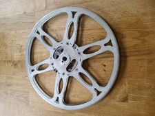 Super 8  Filmspule mit  34,5 cm Durchmesser aus Metall  Marke Eigenbau 