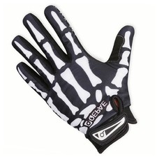 JEELAD Skeleton Gloves Adjustable Breathable Skull Gloves Anti-Slip Touch Scr...