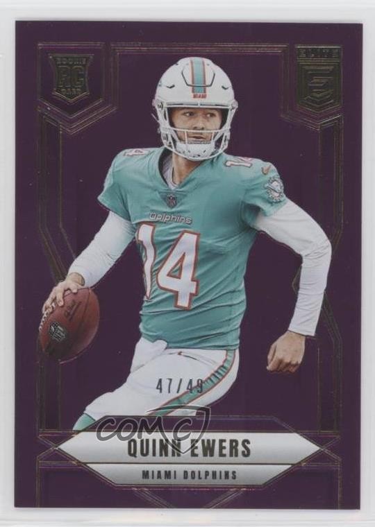 2025 Panini Donruss Elite Rookies Purple /49 Quinn Ewers #116 Rookie RC