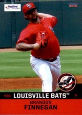 2018 Louisville Bats Choice #10 Brandon Finnegan Fort Worth Texas Baseball Card