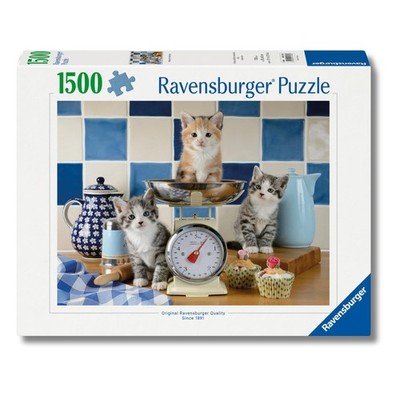Erwachsenenpuzzle 1500 Teile - Kätzchen in der Küche