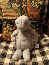 Jellycat Original BASHFUL TURTLE Plush 11" Stuffed Animal Sitting Toy
