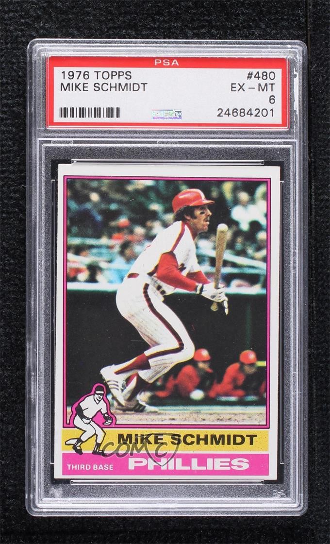 1976 Topps Mike Schmidt #480 PSA 6 HOF 1o42