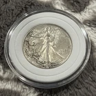 1941 Walking Liberty Half Dollar - 90% Silver - Circulated  (Comes In Capsule)