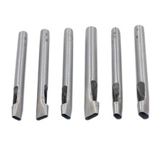 6 Sizes Leather Oval Hole Punch Belt Hollow Punching Cutting Cutter Tool Kit NEW