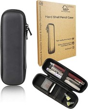 Hard Shell Pencil Case Organizer Slim Waterproof Black for Stylus Pens
