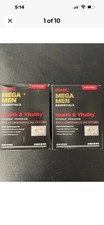 2x GNC Mega Men Essentials Health Vitality 30 Packs x2 Vitamins READ DESCRIPTION