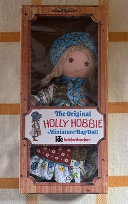Vintage The Original Holly Hobbie Miniature Rag Doll Knickerbocker Style No 3420
