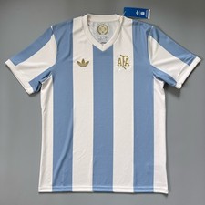 adidas men Argentina Team 50th Anniversary Soccer Jersey Size L