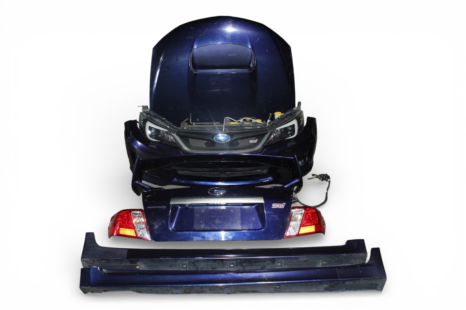Subaru WRX STI 12-14 Sedan GVB OEM Dark Blue Front & Rear Conversion JDM EJ257