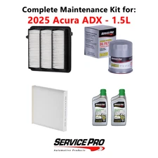 2025 Acura ADX 1.5L Complete Cabin, Air & Oil Filter Kit (0W-20)