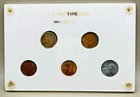 U.S. Mint Type Cents Set - Indian & Wheat - Capital Style Holder - BU 1909-VDB