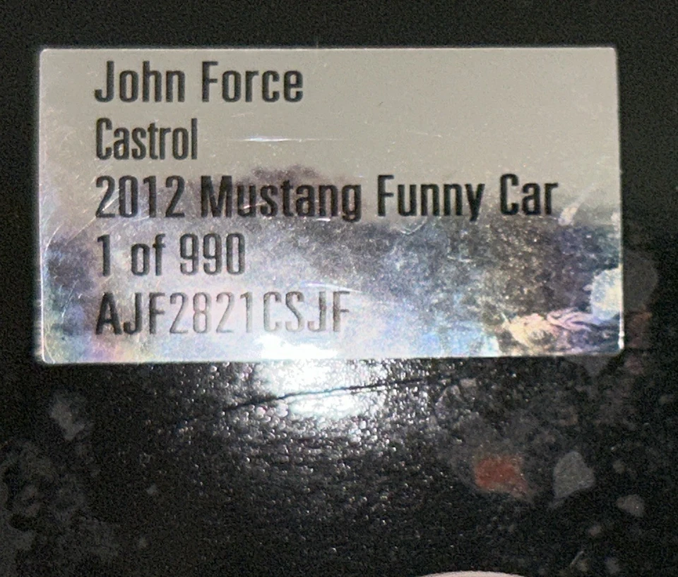 Coche divertido Castrol Mustang 2012 John Force NHRA 1/24 1/990 Foto 3 de 4