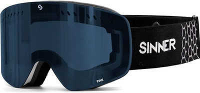 Skibrille Schwarz Schneebrille Unisex One Size 100% UV - Sinner Pine CATS3 Matt