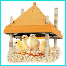 Brooder Plate for Chicks,10" x 10" Heat Plate for Chicks with Triangular Cone...