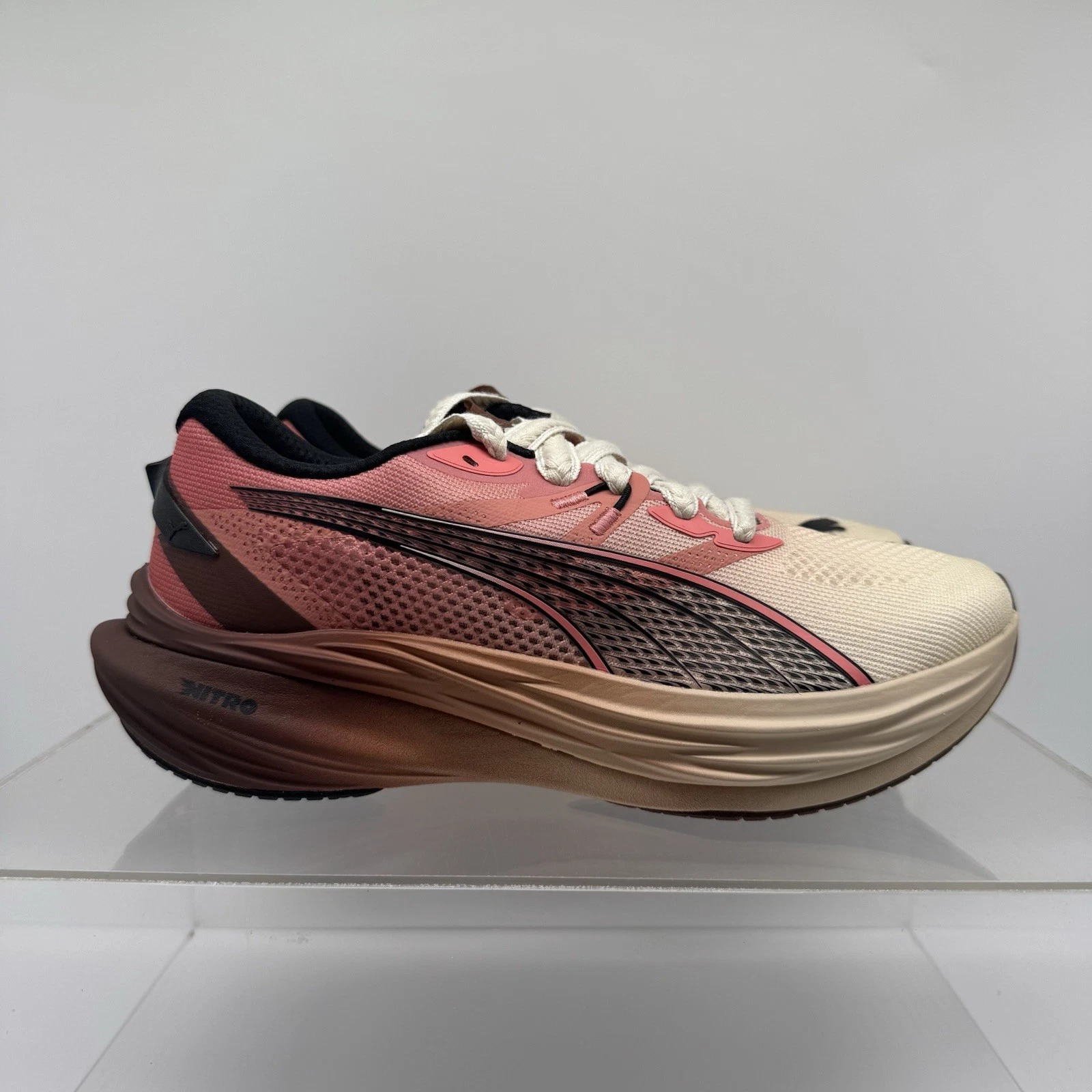 NUOVO Puma Deviate Nitro 3 Brooklyn Circus Alpine Hibiscus Marrone Uomo Taglia 10 5