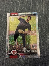 Chase Burns RC 2026 Topps Series 1 Celebration #312 Confetti Parallel Reds