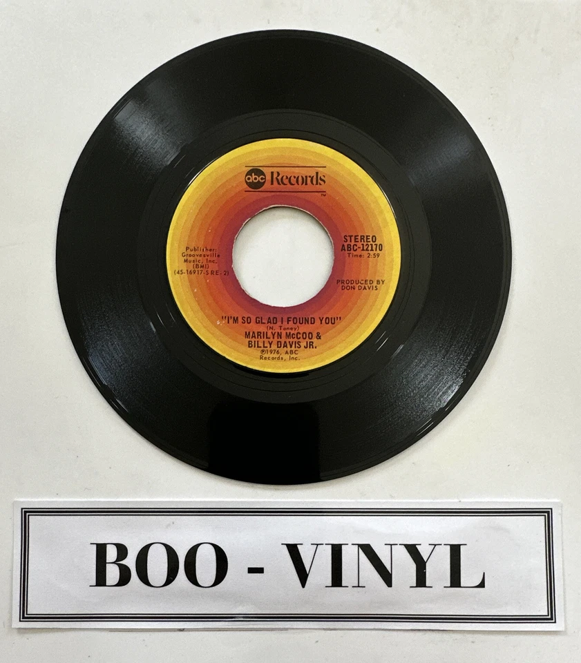 Marilyn McCoo & Billy Davis Jr, I Hope We Get To Love In Time ~ 1976 ABC 7” EX - Image 2 of 4