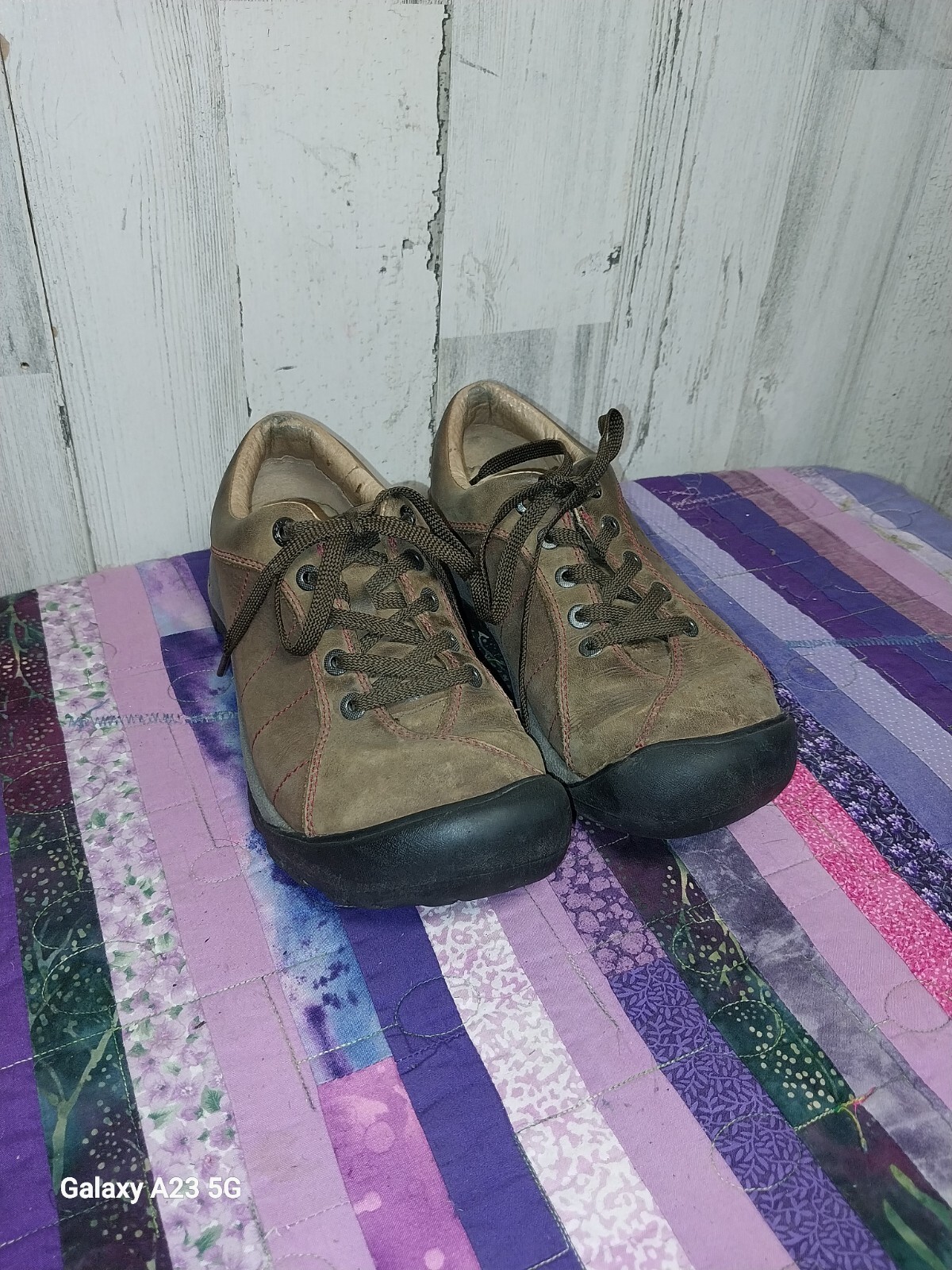 Scarpe da trekking outdoor KEEN Presidio taglia 7 da donna in pelle marrone