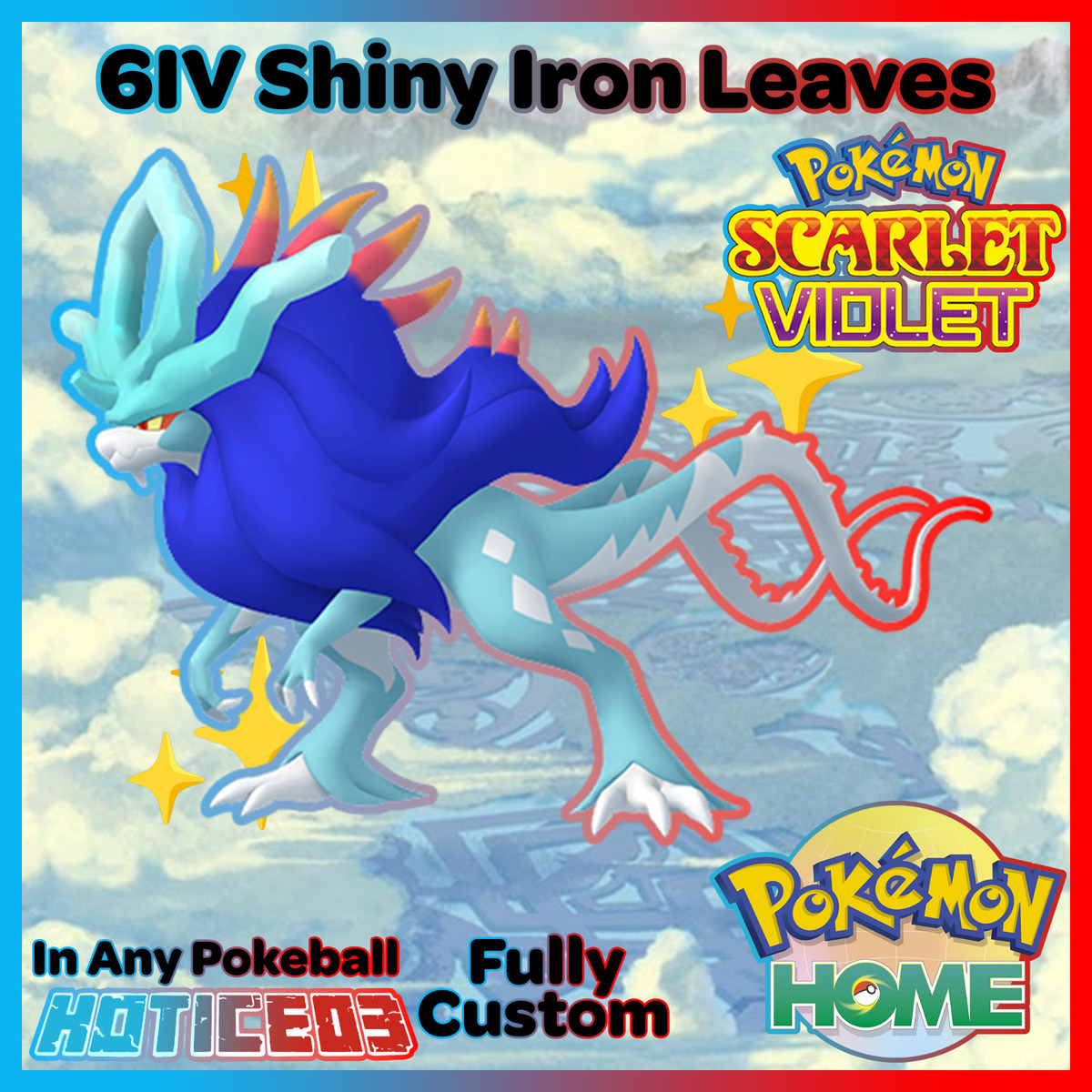 ✨Shiny Koraidon 6 IV✨ Pokemon Scarlet & Violet 🚀Fast Transfer🚀