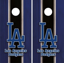 Los Angeles Dodgers Cornhole Board Vinyl Sticker - Decal Wrap VZ608