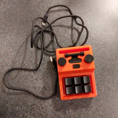Customizable Macro Mechanical Board w/2 Copy Paste Knobs 6x Shortcut Keys, SIKAI