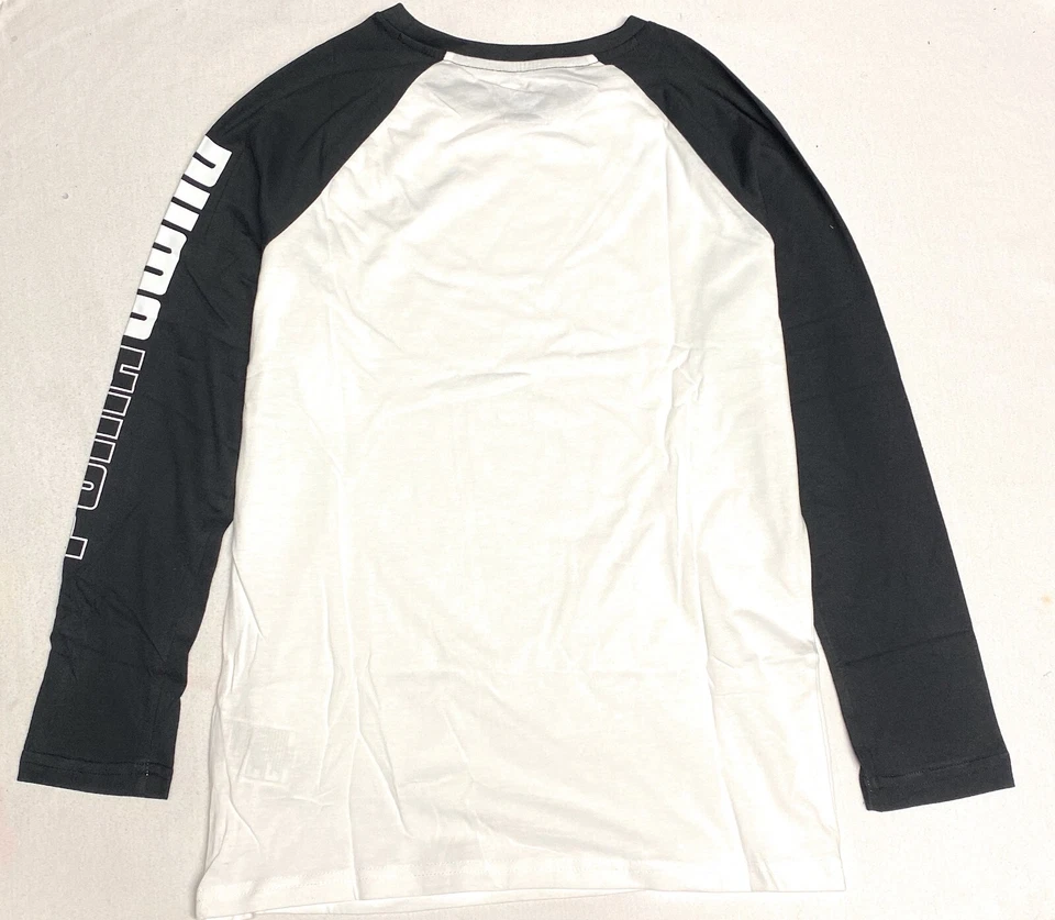 Camiseta PUMA Jóvenes Niños Manga Larga, Edades 7-17 Años Puma Blanca Foto 2 de 4