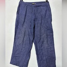 Casual Blue 100 Linen Pants vintage