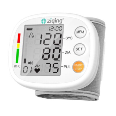 #ad LCD Digital Wrist Blood Pressure Monitor BP Cuff Heart Rate Tester $13.00