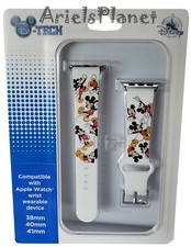 DISNEY PARKS White Mickey Mouse Poses Apple Watch Band SMALL 38mm 40mm 41mm