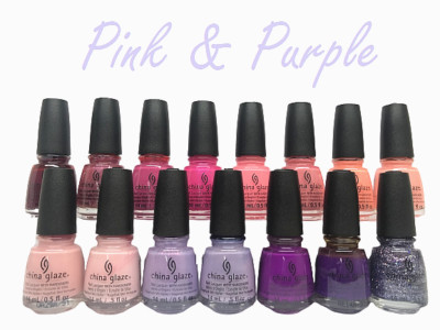 China Glaze Nail Polish Lacquer PINK & PURPLE - Pick Color 0.5oz - Fast Shipping