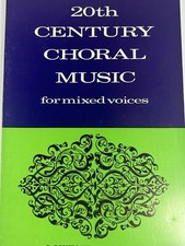 20th Century Choral Music Vintage Song Book Religious
