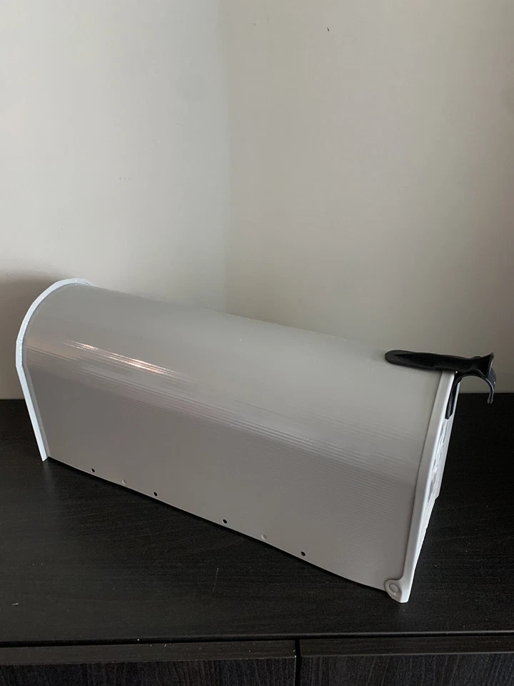 Buzón de montaje en poste gris mediano acero resistente caja de almacenamiento en la acera Gibraltar Foto 4 de 4