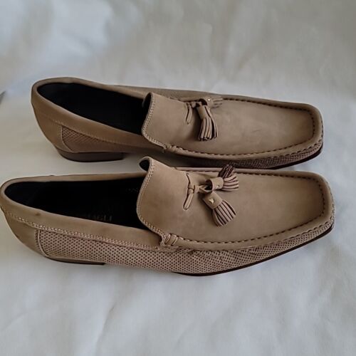 BRUNO MAGLI Trieste Bit Loafers in Taupe Suede Size 8 NEW