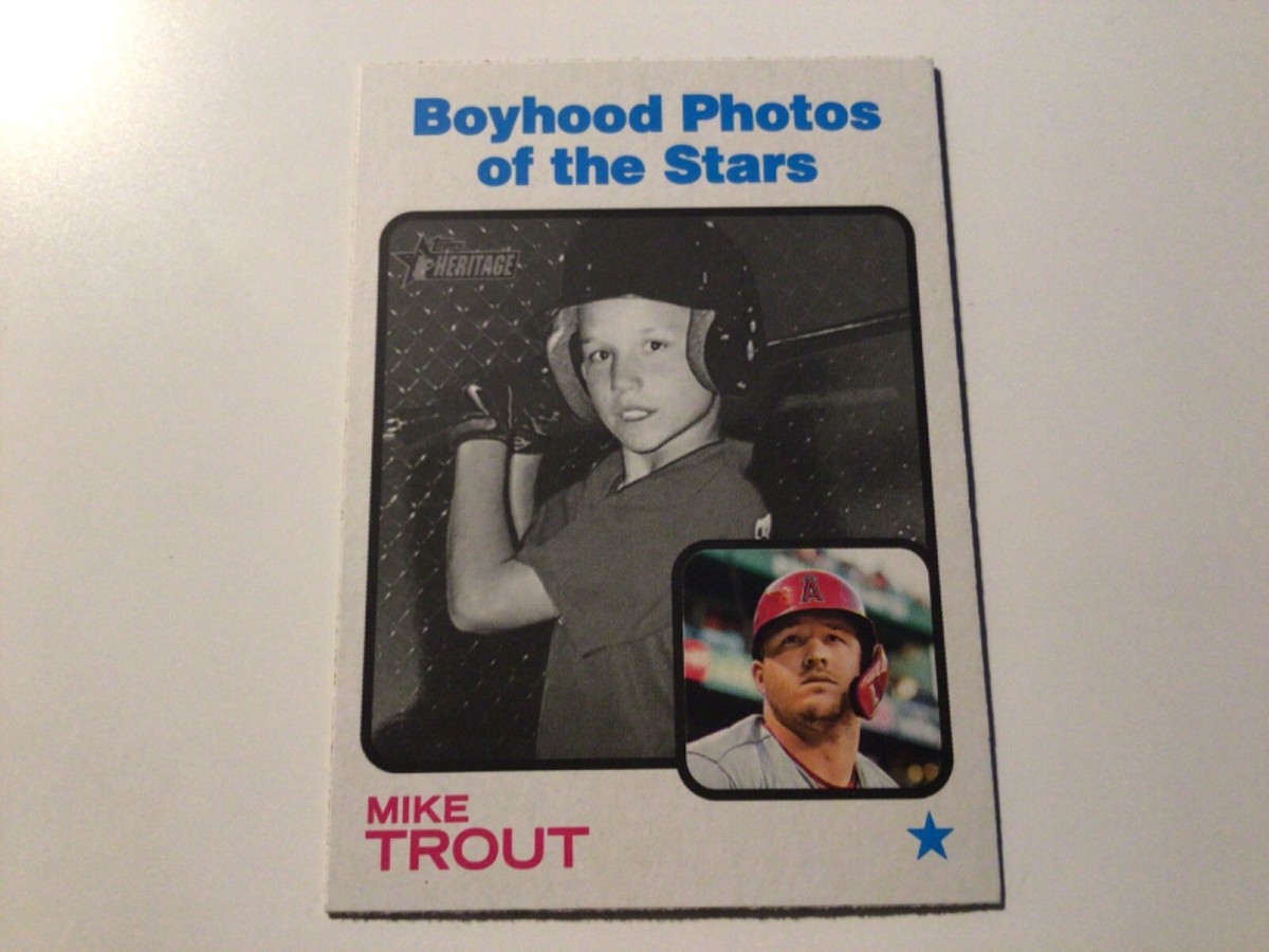 Mike Trout 2022 Topps Heritage Boyhood Photos Of The Stars #341 Angels 03 |  eBay