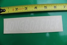 LONGBOARDER Longboard Surfer White V11a Vintage Surfing Sticker Window DECAL