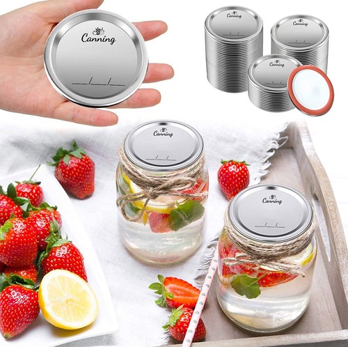 100pcs Regular Mouth Canning Lids Canning Jar Lids for Ball Kerr Jars Split-T... - Picture 6 of 7