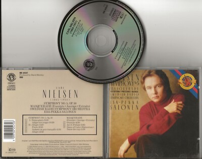 NIELSEN Symphony No.5 Masquerade excerpts cd 1988 CBS Esa-Pekka Salonen
