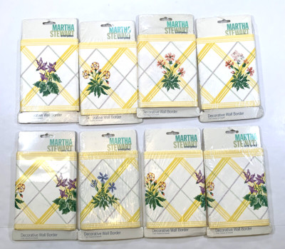 Martha Stewart Primula Floral Wallpaper Border 40yd Tartan Cottagecore
