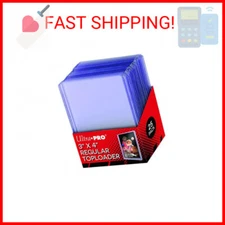 Ultra Pro 3" X 4" Clear Regular Toploader 25ct Top Loaders for Cards Baseball Ca