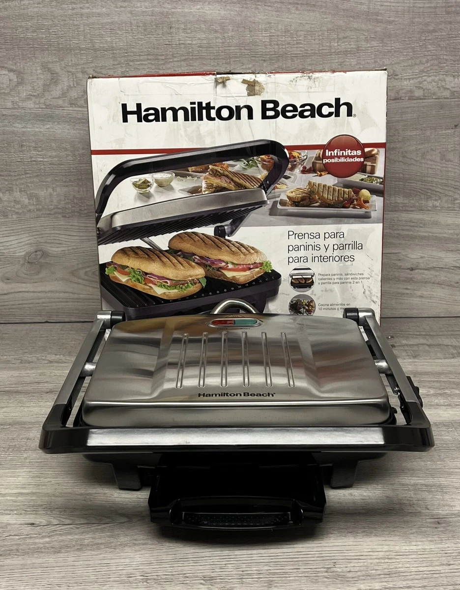 Hamilton Beach Stainless Steel Electric Panini Maker & Grill