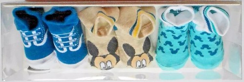 Disney Baby 3 Piece Mickey Mouse Gift Socks Set Size 6-12 Mos NWT - Picture 2 of 3