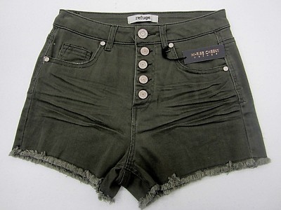 Short En Denim Délavé Refuge 5 Boutons - Taille 2 - Charlotte Russe - Neuve Avec étiquettes