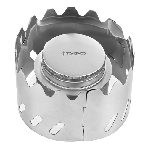 TOMSHOO Portable Mini Alcohol Stove With Lid Outdoor Camping Hiking Stove E5Z7 - Picture 14 of 20