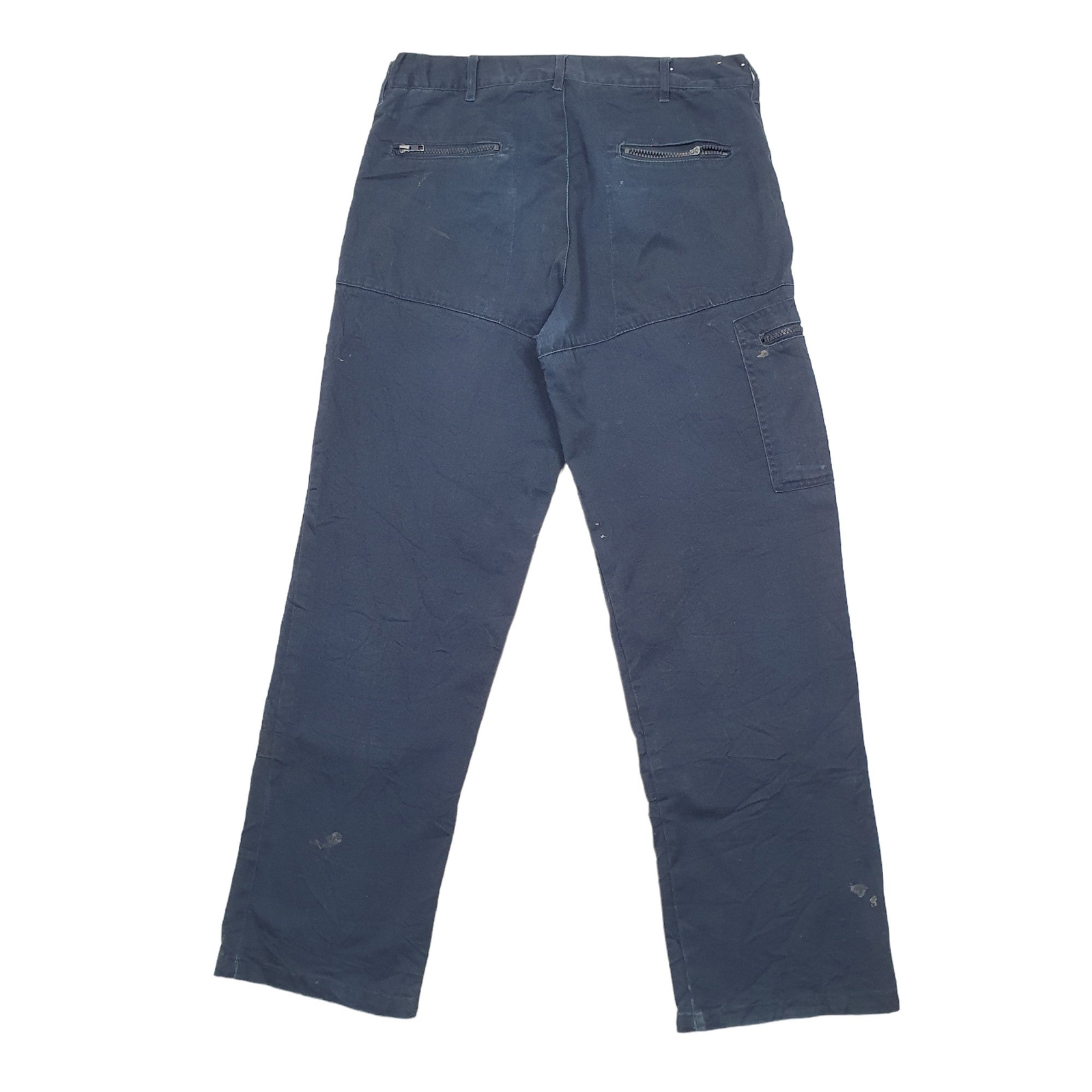 DICKIES Cargo Workwear Trousers Cotton Blue Mens W33 L30 image 4