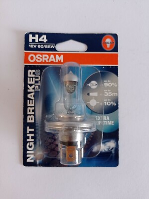 Osram Night Breaker Plus H4 12V 60/55W KFZ Scheinwerferlicht  64193NBP-01B NEU