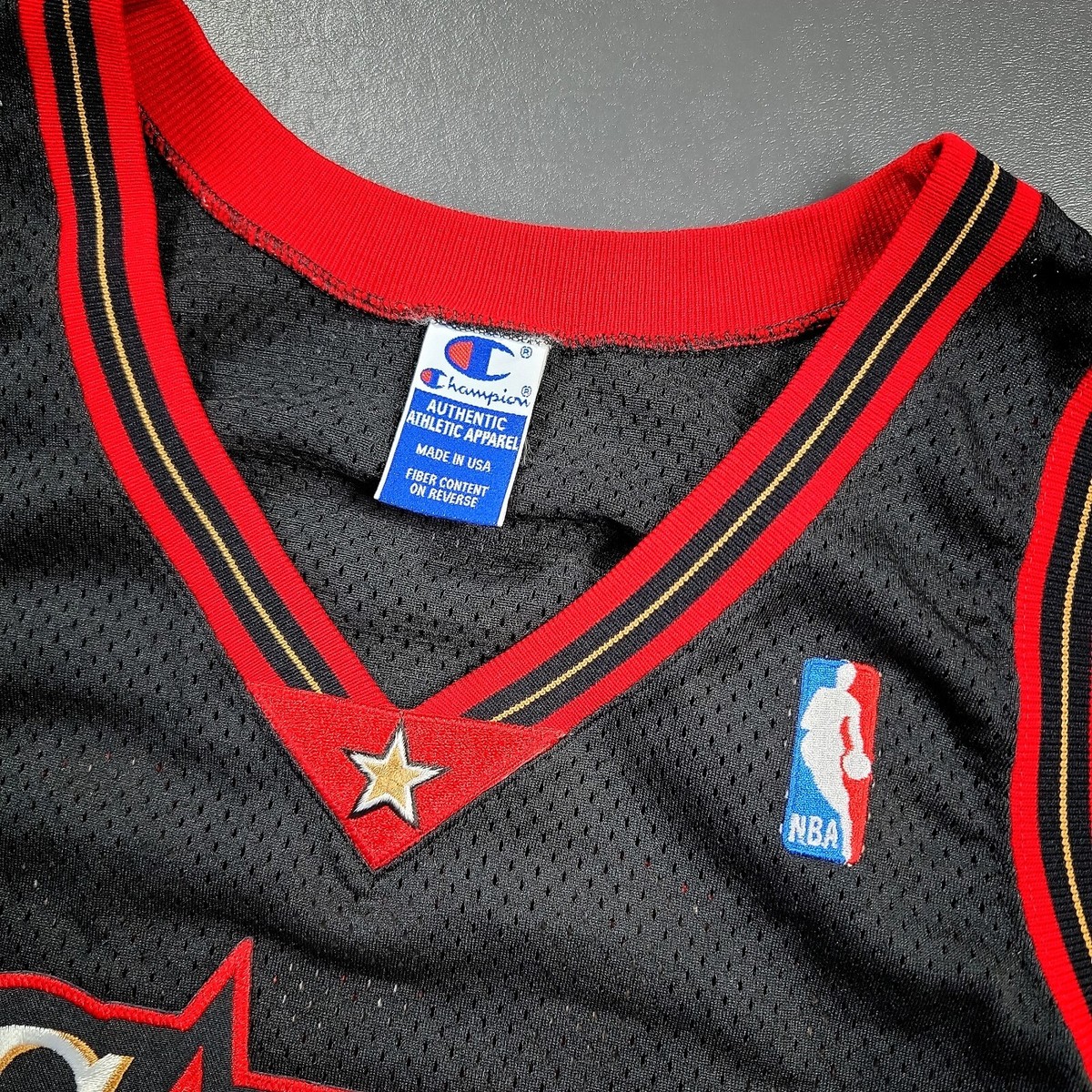 100% Authentic Allen Iverson Vintage Champion 76ers Jersey Size 44