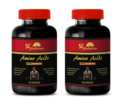 reduce fat - AMINO ACID 1000mg - post workout - 2 Bottles 200 Capsules