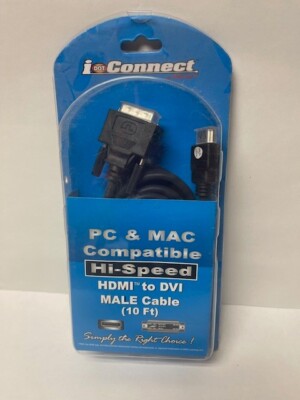 Idotconnect PC & Mac Compatible Hi-speed HDMI Male To Female Ext Cable 10ft